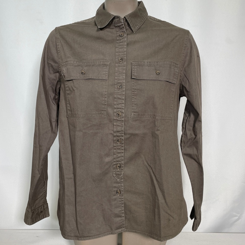 Banana Republic Brown Utility Long Sleeve Button Down Dillon Shirt Women's SMALL